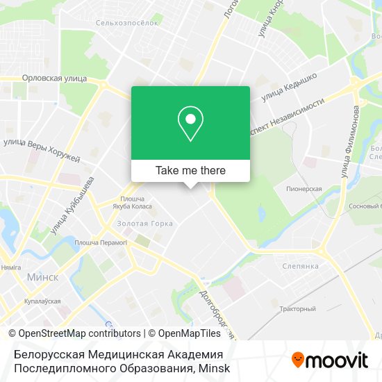 Белорусская Медицинская Академия Последипломного Образования map
