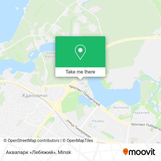 Аквапарк «Лебяжий» map