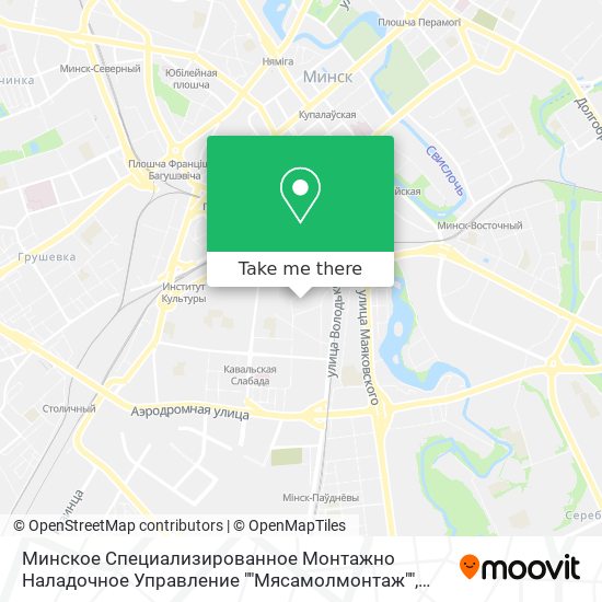 Минское Специализированное Монтажно Наладочное Управление ""Мясамолмонтаж"" map
