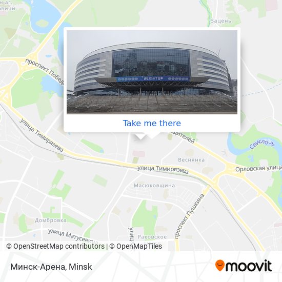 Минск-Арена map