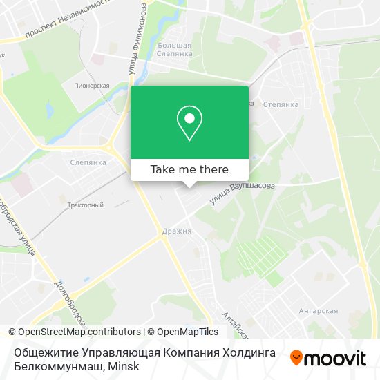 Общежитие Управляющая Компания Холдинга Белкоммунмаш map