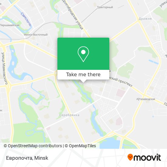 Европочта map