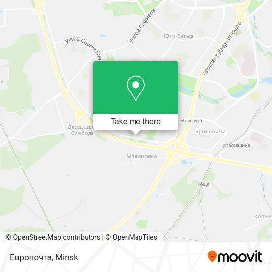 Европочта map