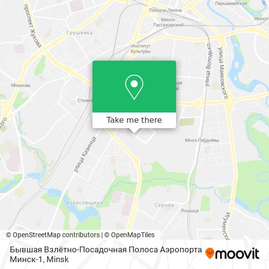 Бывшая Взлётно-Посадочная Полоса Аэропорта Минск-1 map