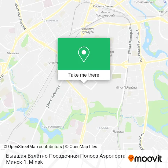 Бывшая Взлётно-Посадочная Полоса Аэропорта Минск-1 map