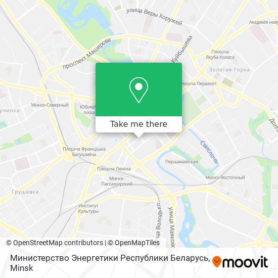 Министерство Энергетики Республики Беларусь map