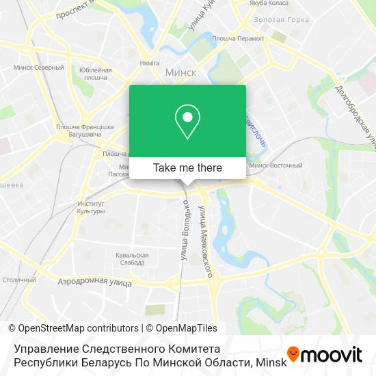 Управление Следственного Комитета Республики Беларусь По Минской Области map