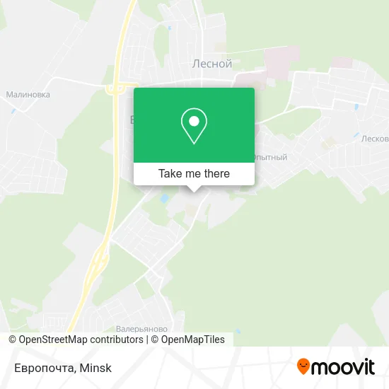 Европочта map