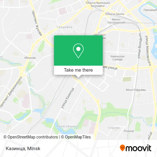 Казинца map