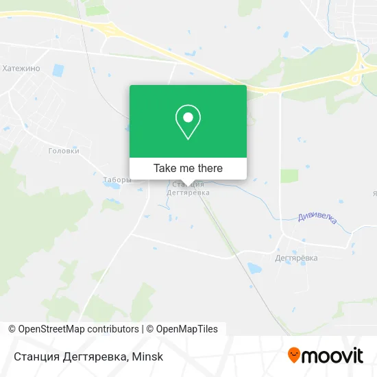 Станция Дегтяревка map