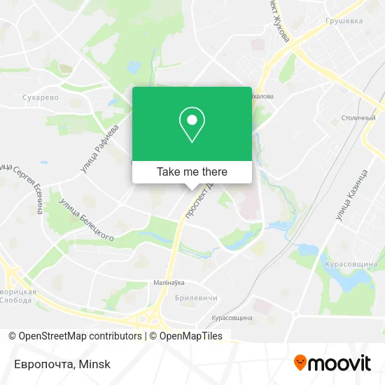 Европочта map