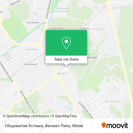 Общежитие Кстмиа, Филиал Рипо map