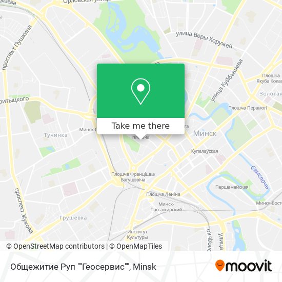 Общежитие Руп ""Геосервис"" map