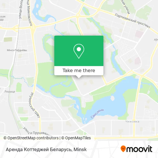 Аренда Коттеджей Беларусь map