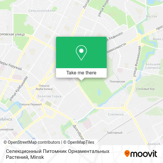 Селекционный Питомник Орнаментальных Растений map