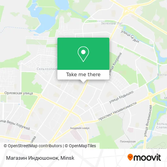 Магазин Индюшонок map