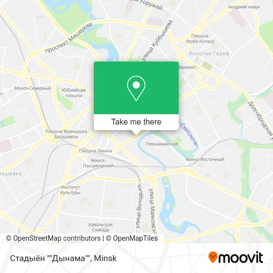 Стадыён ""Дынама"" map