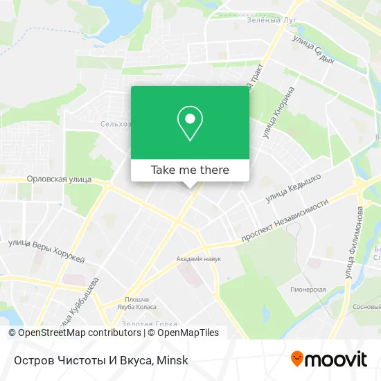 Остров Чистоты И Вкуса map