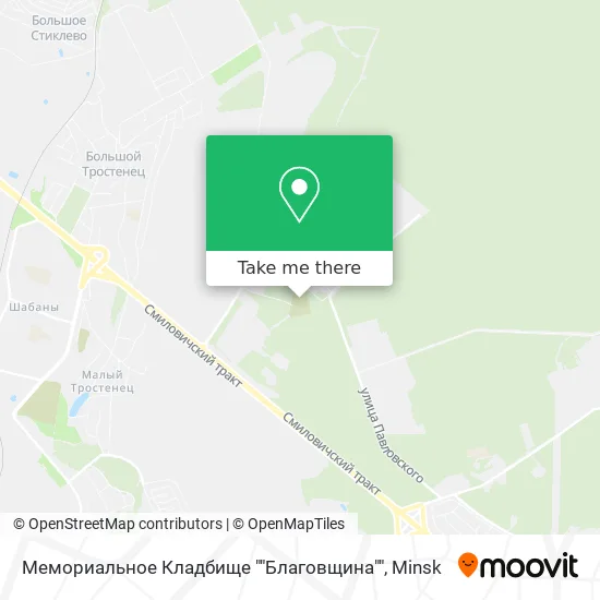 Мемориальное Кладбище ""Благовщина"" map