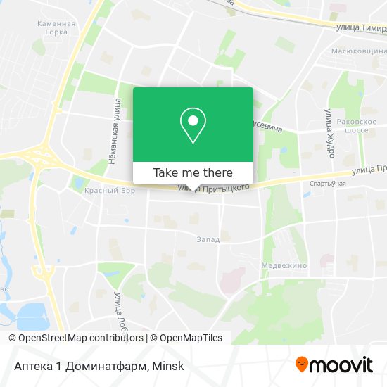 Аптека 1 Доминатфарм map