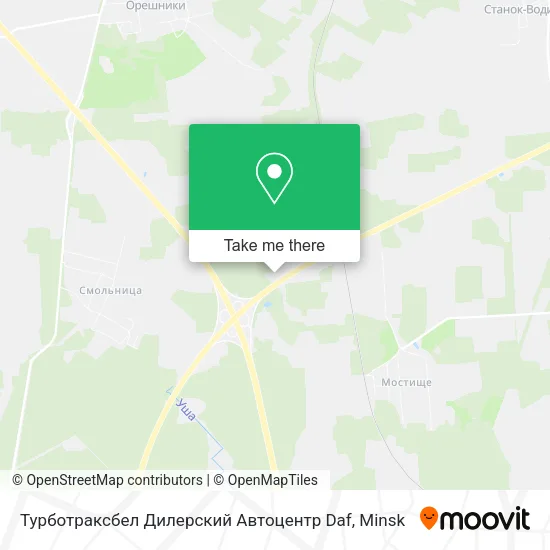 Турботраксбел Дилерский Автоцентр Daf map