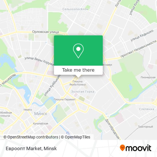 Евроопт Market map