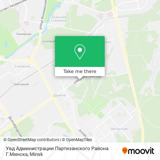 Увд Администрации Партизанского Района Г.Минска map