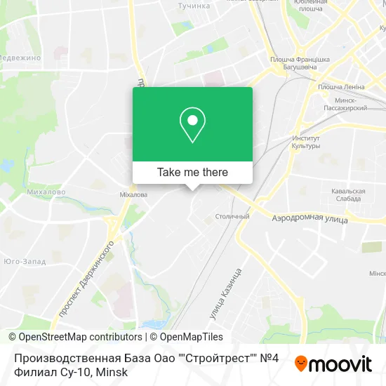 Производственная База Оао ""Стройтрест"" №4 Филиал Су-10 map