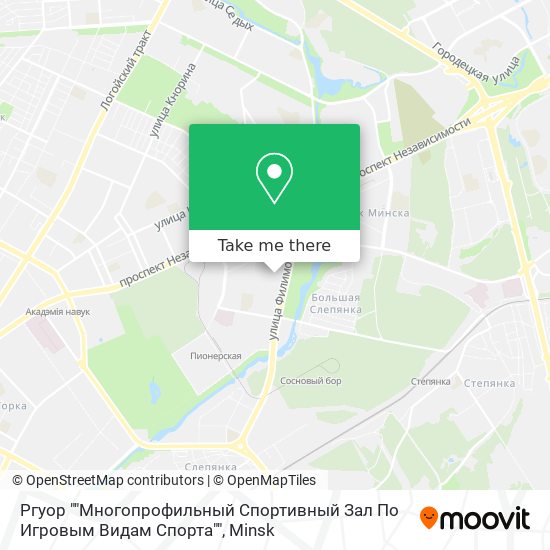 Ргуор ""Многопрофильный Спортивный Зал По Игровым Видам Спорта"" map