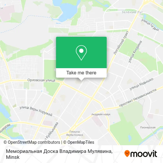 Мемориальная Доска Владимира Мулявина map