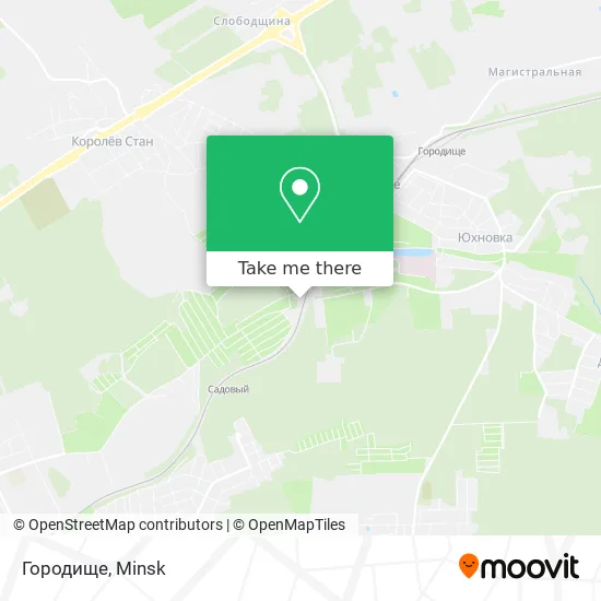 Городище map