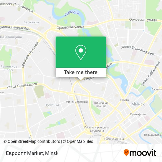 Евроопт Market map