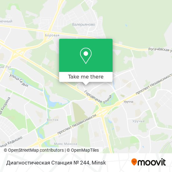 Диагностическая Станция № 244 map
