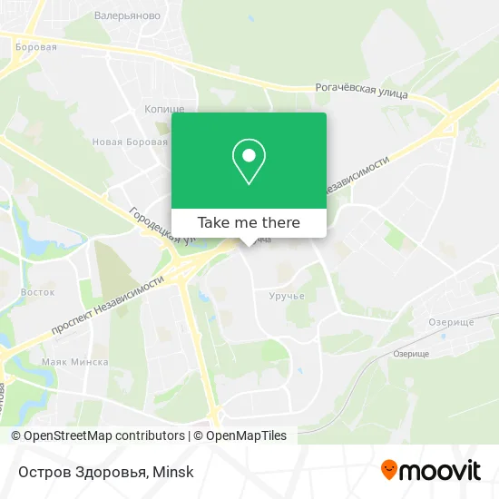 Остров Здоровья map