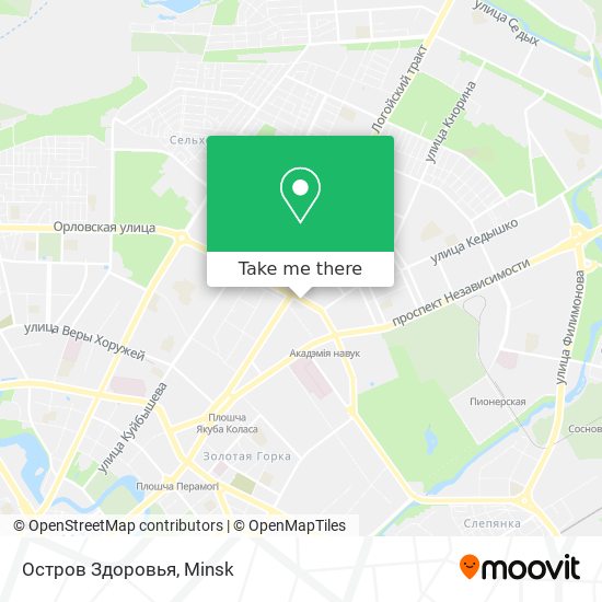 Остров Здоровья map