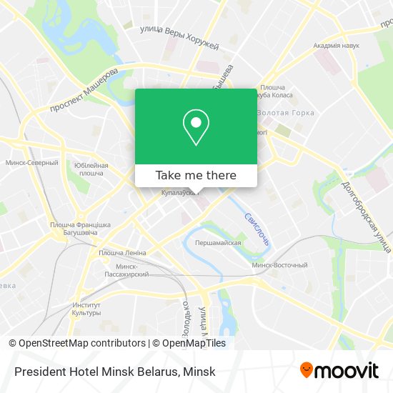 President Hotel Minsk Belarus map