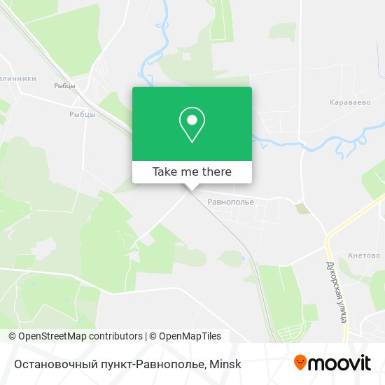 Остановочный пункт-Равнополье map