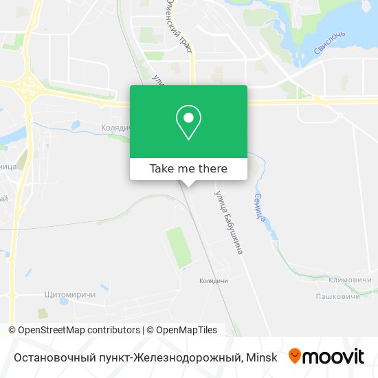 Остановочный пункт-Железнодорожный map