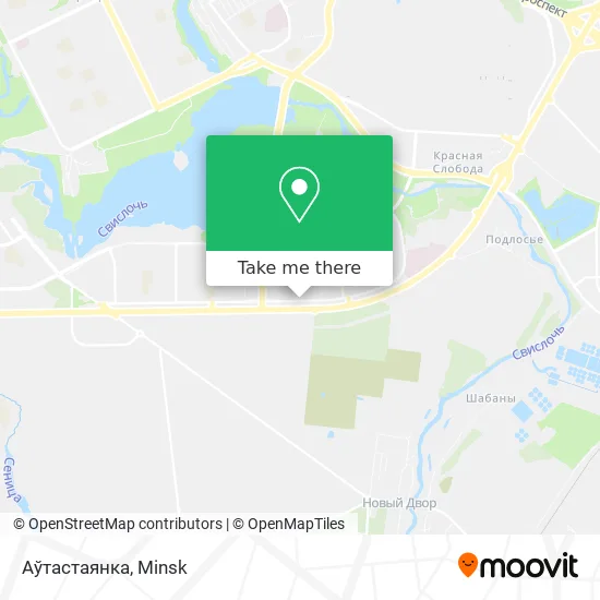 Аўтастаянка map