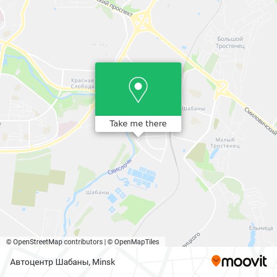 Автоцентр Шабаны map