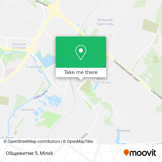 Общежитие 5 map