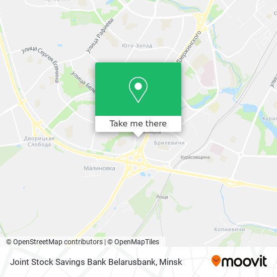 Joint Stock Savings Bank Belarusbank map