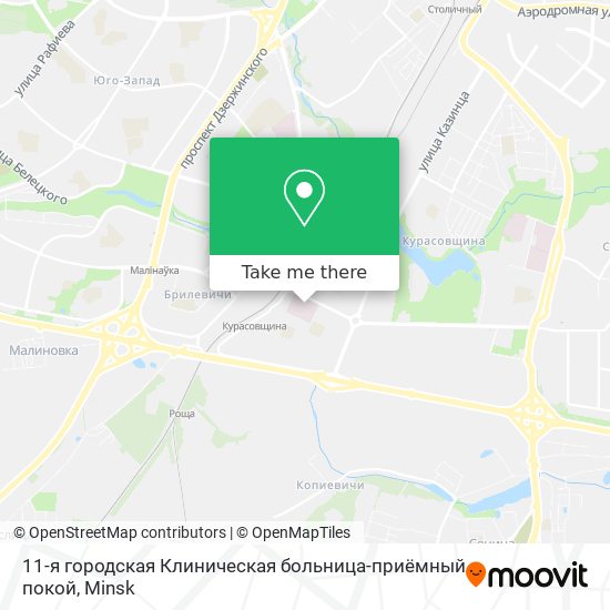 11-я городская Клиническая больница-приёмный покой map