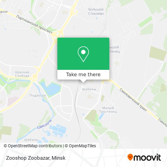 Zooshop Zoobazar map