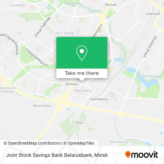 Joint Stock Savings Bank Belarusbank map