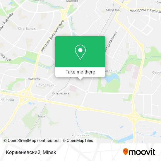 Корженевский map