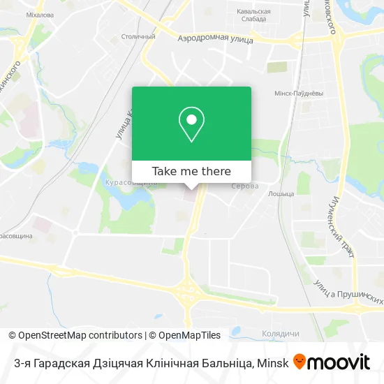 3-я Гарадская Дзіцячая Клінічная Бальніца map