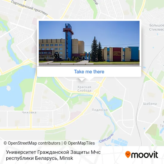 Университет Гражданской Защиты Мчс республики Беларусь map