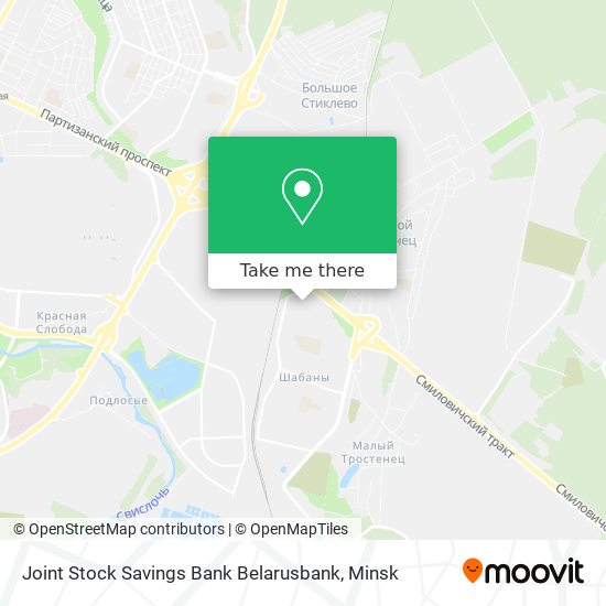 Joint Stock Savings Bank Belarusbank map