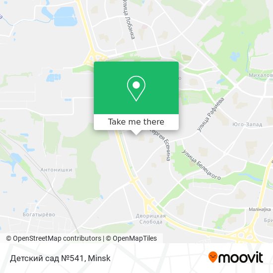 Детский сад №541 map